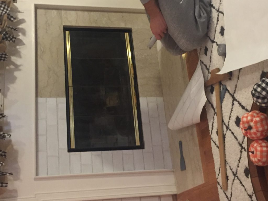 temporary fireplace makeover – Newly In Nashville